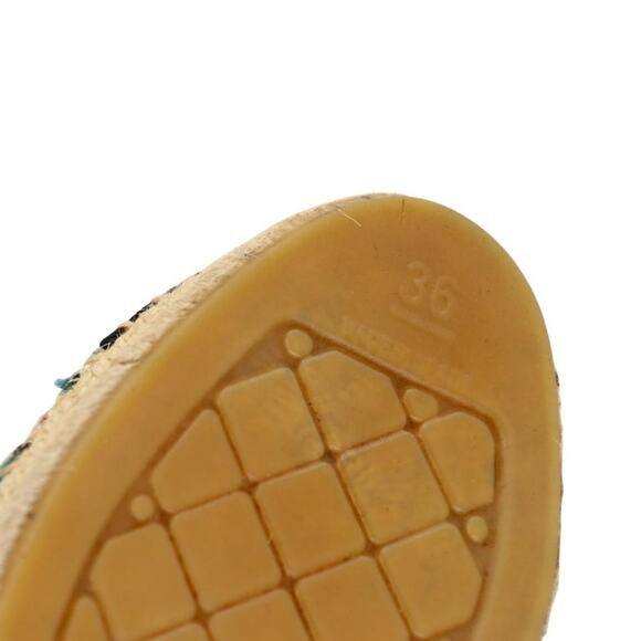 Chanel Espadrille 36 Tweed Canvas Leather Cap-toe Flats CC-0916N-0001 - Picture 11 of 11